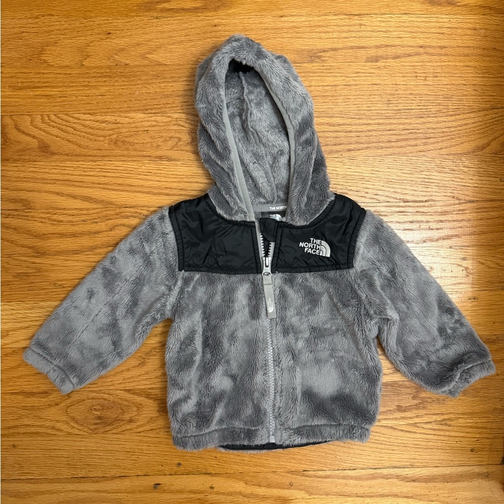The North Face Gray and Black Fleece Sweatshirts